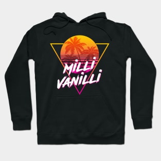 Milli Vanilli - Proud Name Retro 80s Sunset Aesthetic Design Hoodie